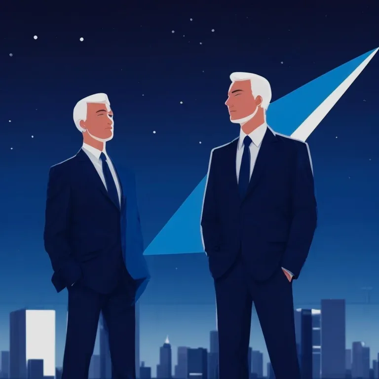 Diagram blending astrology iconography with business analytics